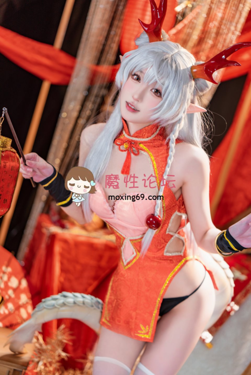 [cosplay] 阿包也是兔娘 NO.084 新春贺图 龙妹[45P1V-1.24G][百度云]