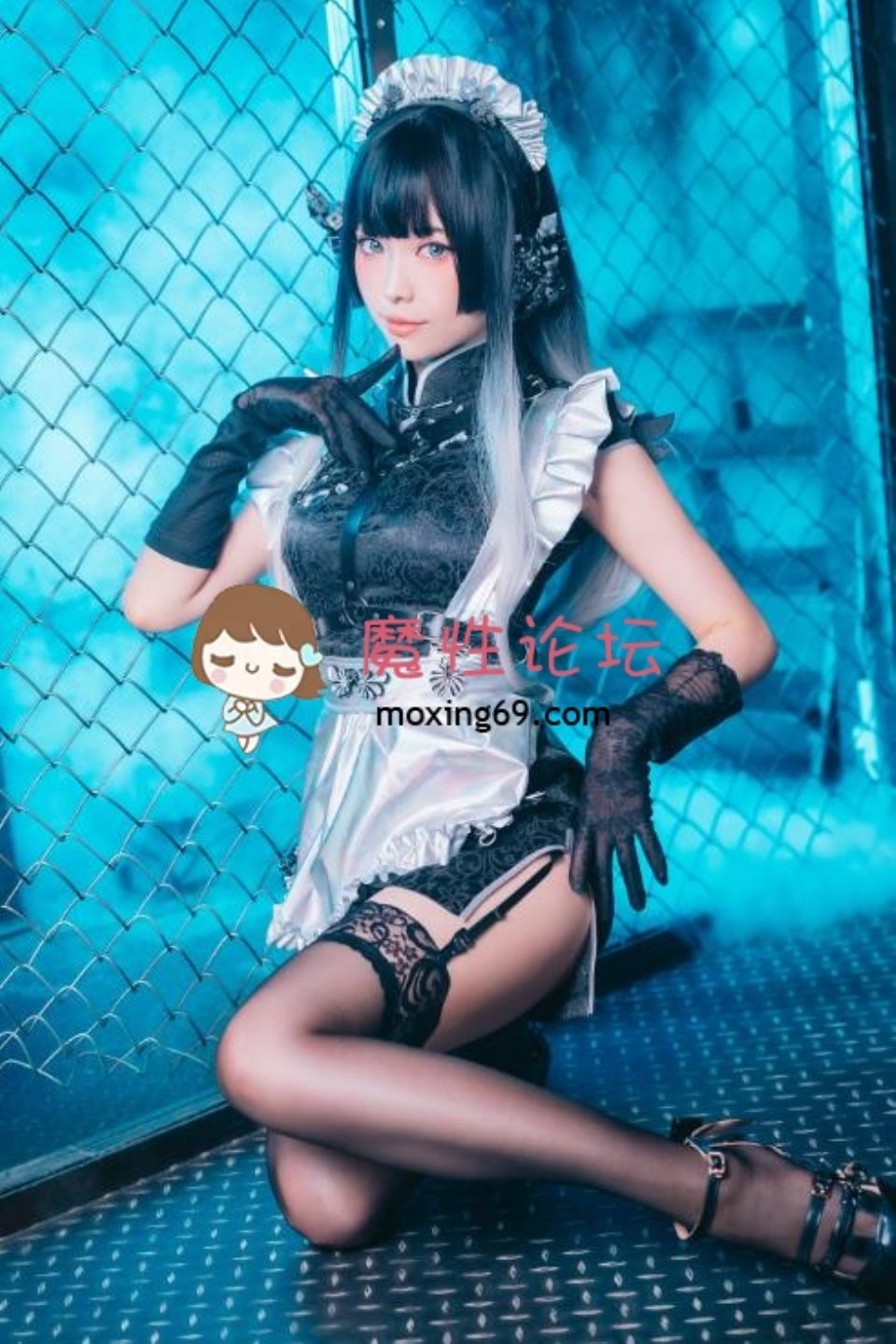 [cosplay] ElyEE子 – 賽博女僕 Melanite黑榴石 30P-102M 【百度云】