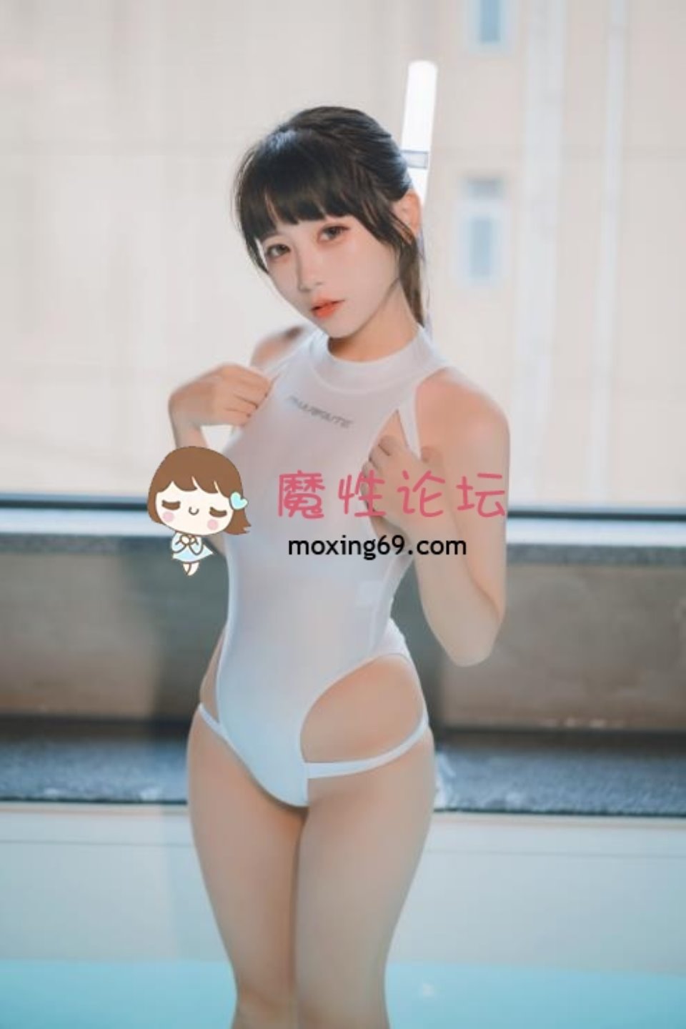 [cosplay] usejan蓝蓝 – 白衣竞泳 36P-73M 【百度云】