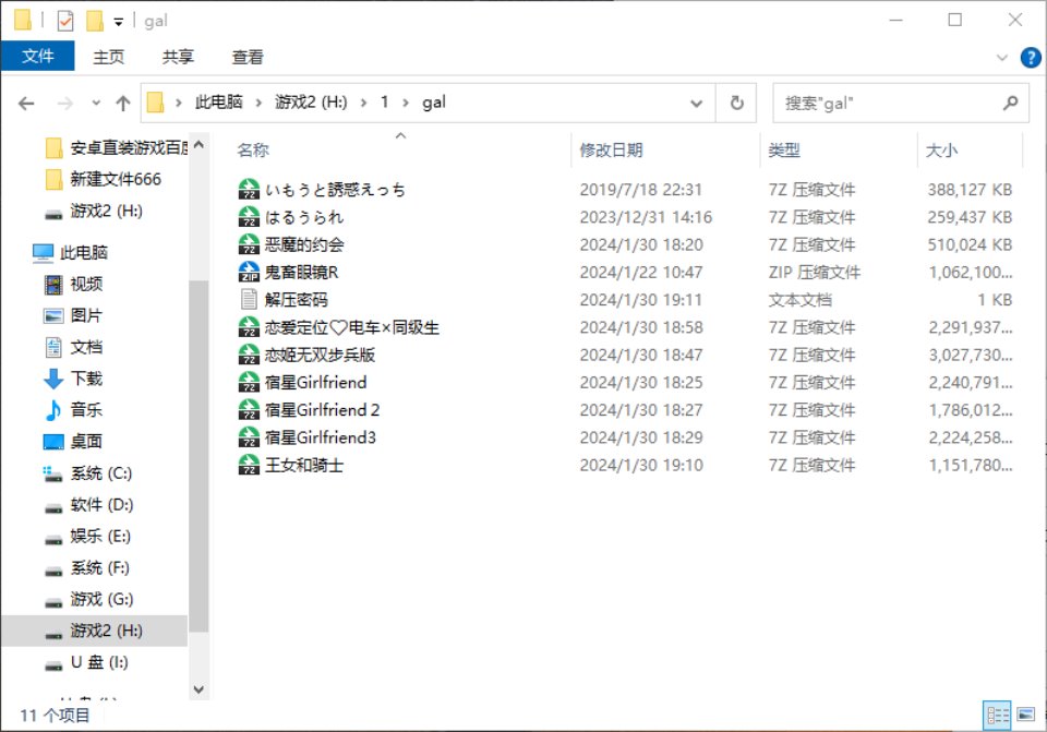 10个GAL游戏14G