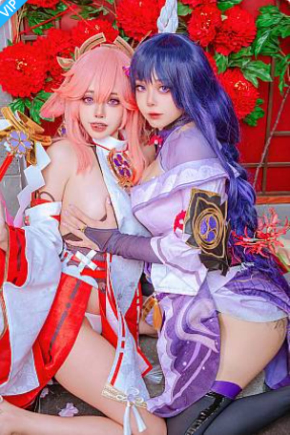 日本性感萝莉Byoru & Yae Miko Raiden Shogun